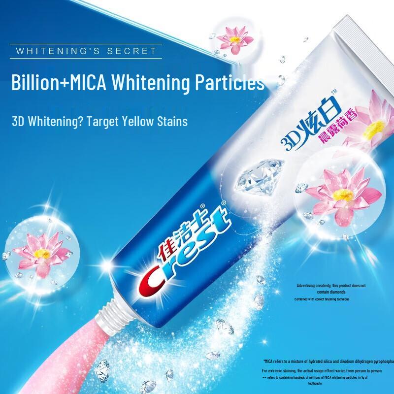 Crest 3D White Morning Dew Lotus Toothpaste Twin Pack