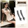 Sexy Maid Roleplay Lingerie Set with Apron and Headband, Plunging Neckline Backless Outfit for Women, Erotic Cosplay Nightwear