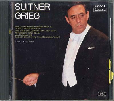 CD OTMAR SUITNER - Suitner Grieg 35TC11 TOKUMA Japan Obi Classical Used