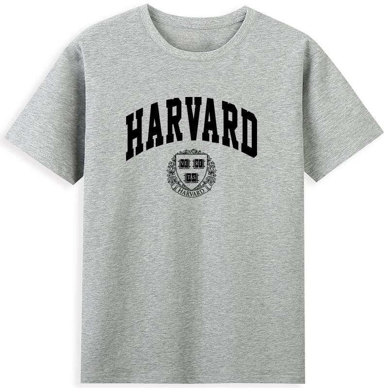 2025 Summer University Class T-shirt School Uniform T-shirt Harvard American University Round Neck T-shirt