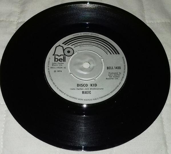 

7inch Record MAGIC (44) - Disco Kid BELL1420 Bell Records 1974 UK Rock Used