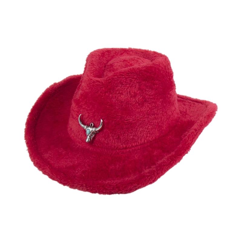 Classical Furry Homburg Top Hat Panama Hat Gift for Boyfriend Top Hat Cowboy Costume for Outdoor Gatherings