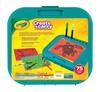 Crayola Create Carry Zeichenset mit Zeichen- und Farbstiften, leuchtenden Farben, authentisches Produkt & Board, Wachsmalstifte, Filzstifte, Buntstifte. Farben.