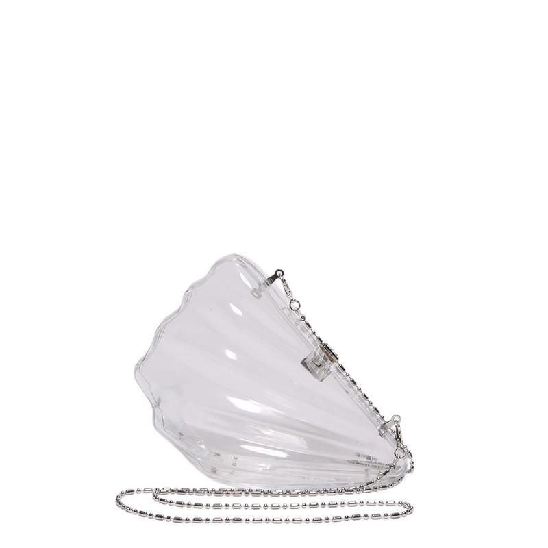 Acrylic Shell Crossbody Bag Women Minimalist Chain Strap Small Purse Trendy Ins Style Everyday Accessory