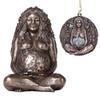 New Earth Goddess Mother Earth Pendant Necklace Creative Novel Art Ornament Accessories Rope Chain Necklaces for Men Women