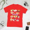 Novelty Cute Kawaii Sushi Unisexga Funny TShirt for Unisex Round Neck Pure Cotton T Shirt Short Sleeve Tee Shirt Printing Tops