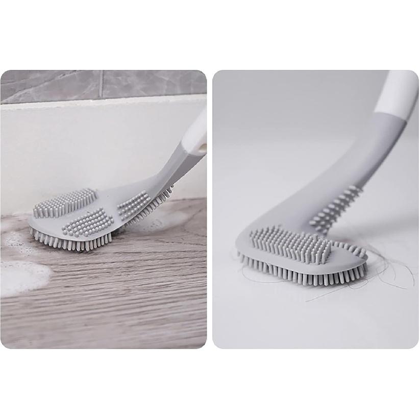 Long Handle Toilet Brush Golf Toilet Brush Silicone Toilet Brush Set Golf Club Toilet Brushes for Bathroom Quick Drying Toilet Bowl Brush and Holder