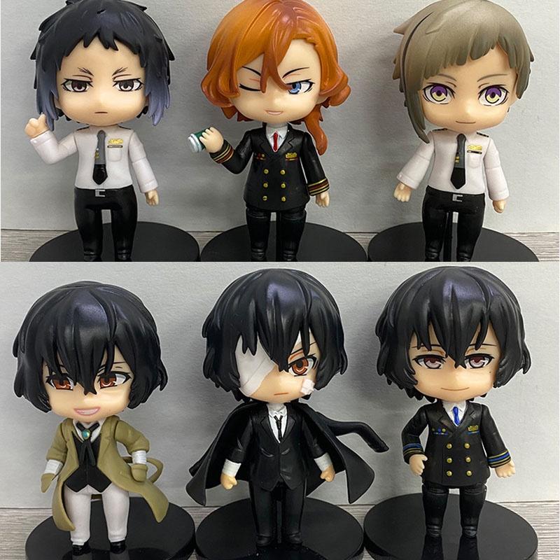 Q Version Nakajima Atsushi And Dazai Osamu Anime Figures Wholesale Blind Box Toys