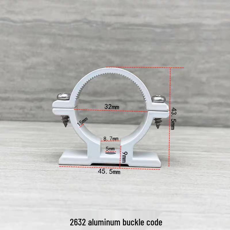 1216 Aluminum-Plastic Water Pipe Clamp - Wall-Mounted Fixing Clip for Bathroom Accessories, Hot Selling, 14mm