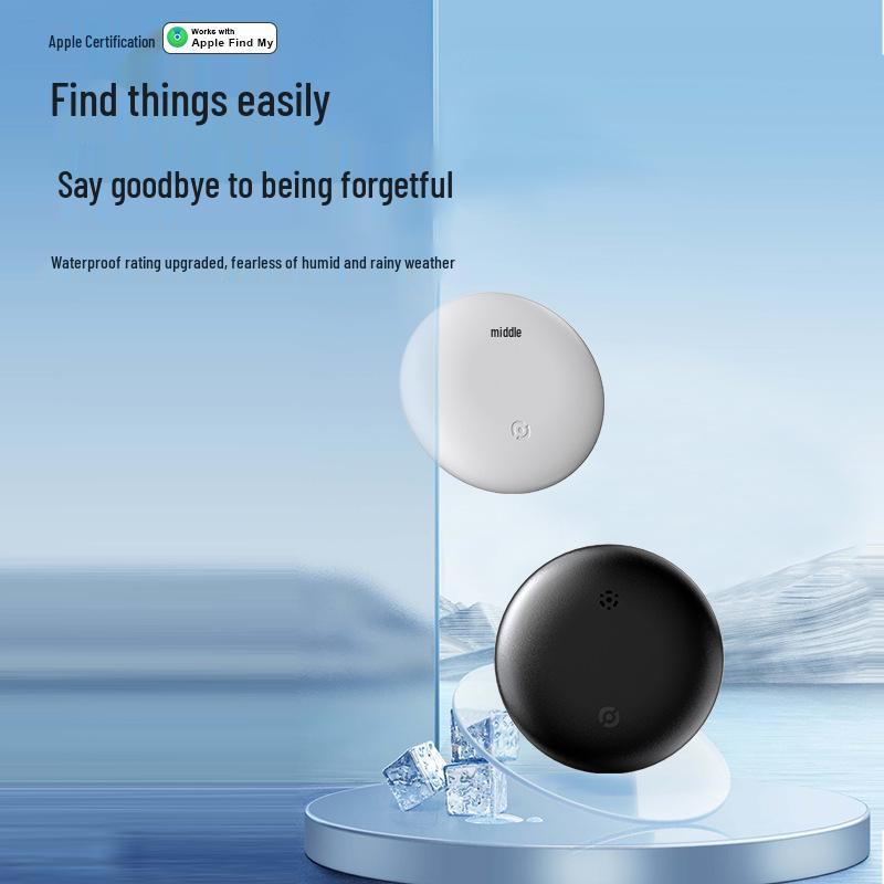 Round Bluetooth GPS Tracker for Keys, Wallets, Children, and Elderly - Anti-loss Device & Remote Finder