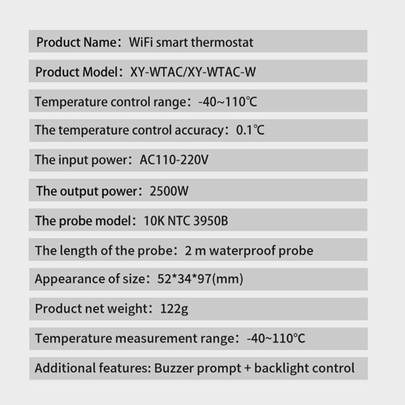 Programmable Thermostat Outlet Plug for Space Heaters 110~220V Heavy Duty