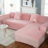 Color Solid Simple Plush Surface Sofa Protection Cover With Anti Slip Strip