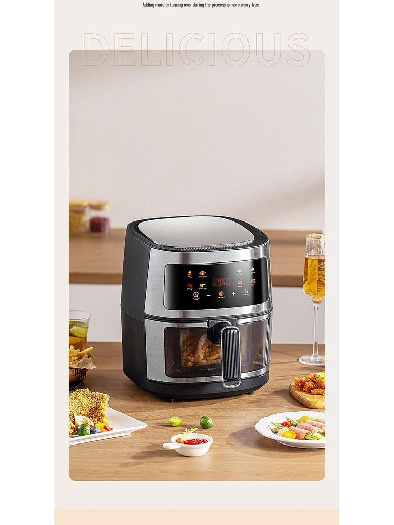 Touch Screen Air Fryer: Large Capacity, Oil-Free, Multi-Function
