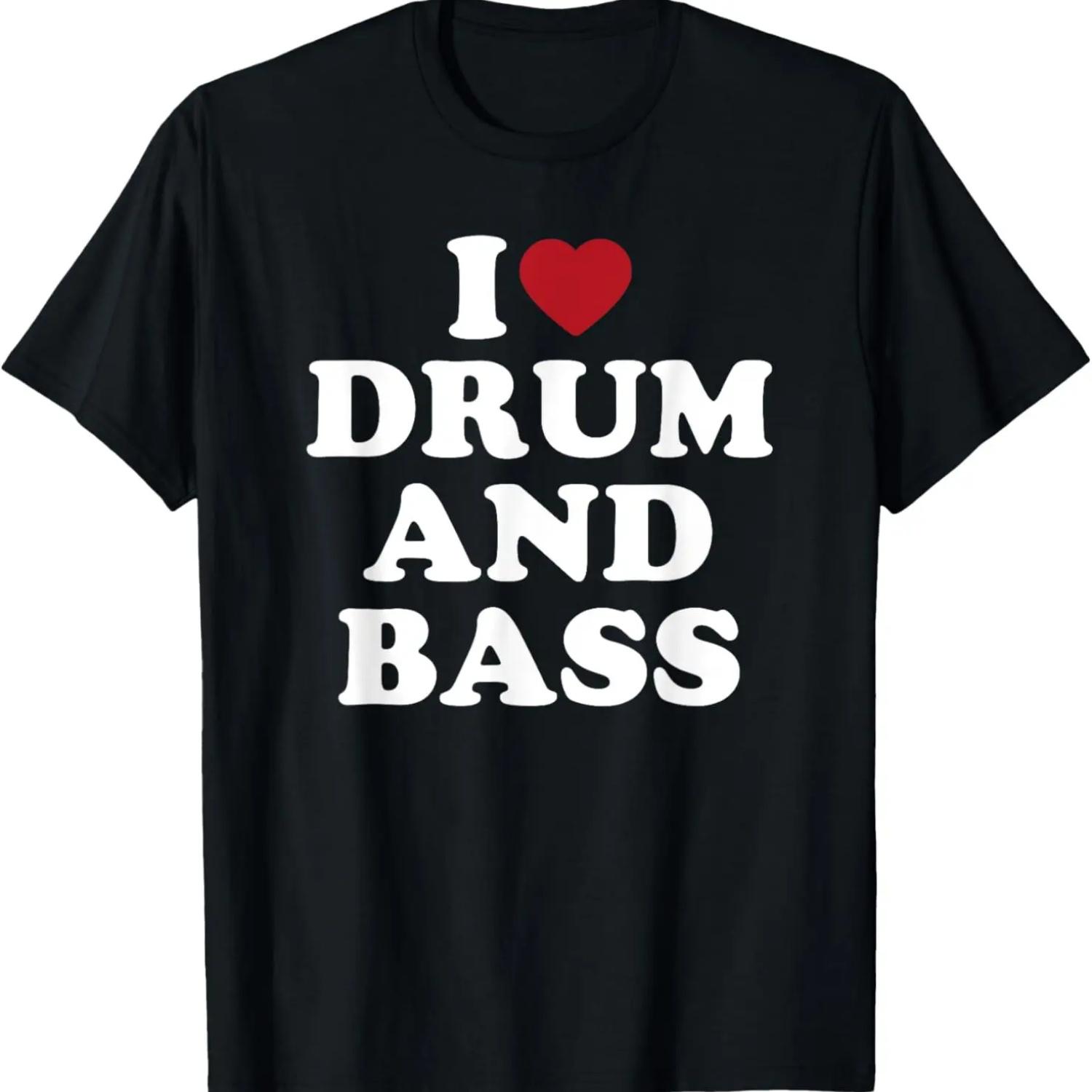 I Heart Drum And Bass T-Shirt S чёрный