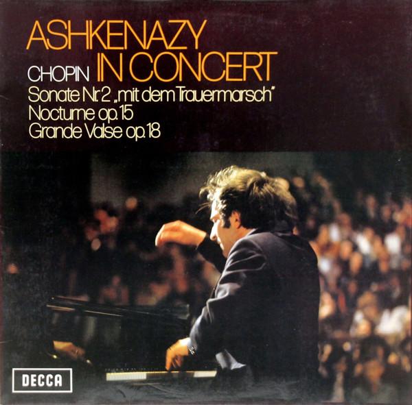 

LP Record VLADIMIR ASHKENAZY FRDRIC CHOPI Ashkenazy In Concert Sonate Nr. 2 641715AF Decca Germany Classical Used