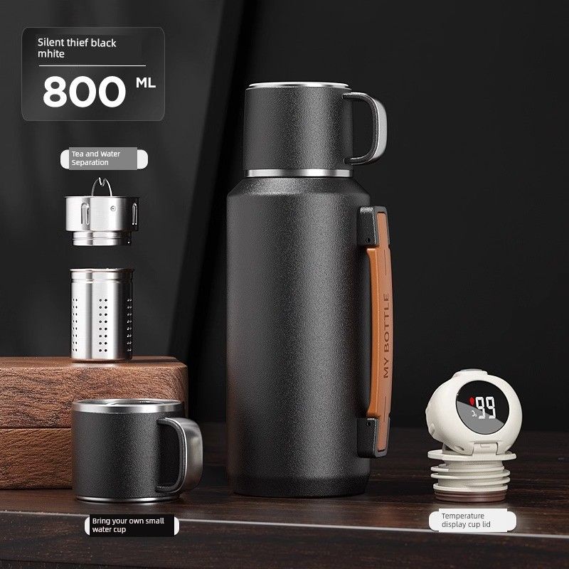 German Large-Capacity Thermos Cup for Men, 316 Stainless Steel Water Bottle, 2024 New Model for Women, Winter Tea Brewing Cup