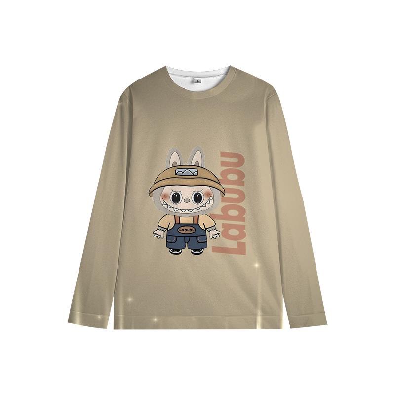 

Детская толстовка Labubu Colorful the Monsters, пуловер, мягкая, унисекс, мультяшная, для детей, мальчиков, девочек 120 синий