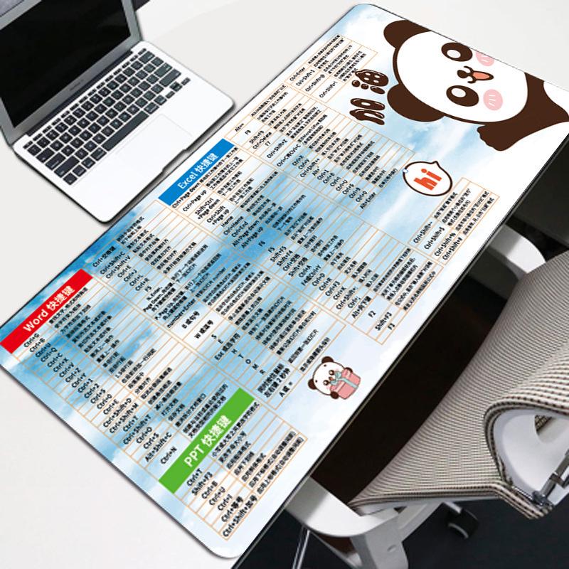 LOL Chicken Eating Gaming Mouse Pad with Shortcut Keys - Large Desk Pad for Office or Internet Cafe, Customizable Gift