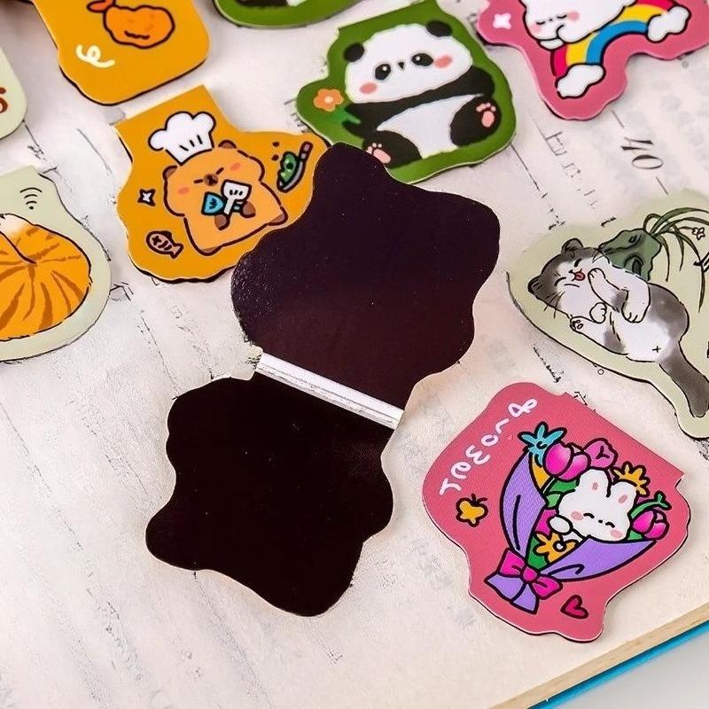 1 Stück Niedliches Tier Kombination Magnetlesezeichen Schüler Magnetlesezeichen Niedliche Schulbürobedarf Schreibwaren Kunstbedarf