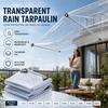 Punkteringssäker Transparent PVC-presenning Trädgårdspaviljongskydd Balkongfönster