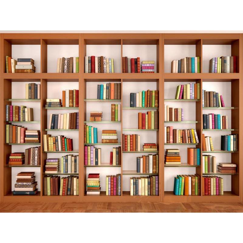 High-Definition Douyin-Moderator-Hintergrund: Bücherregal Bürodeko