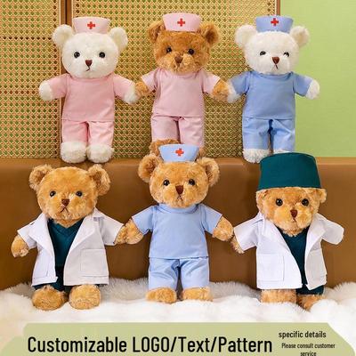 Customizable Doctor & Nurse Graduation Plush Doll In White Coat – Souvenir Stuffed Toy