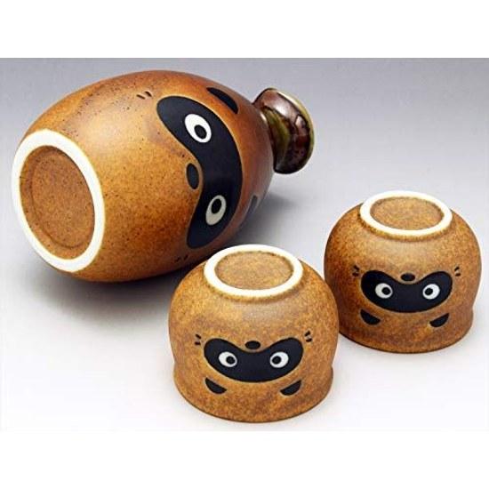 Seto-yaki Tanuki Sake Set E-00173