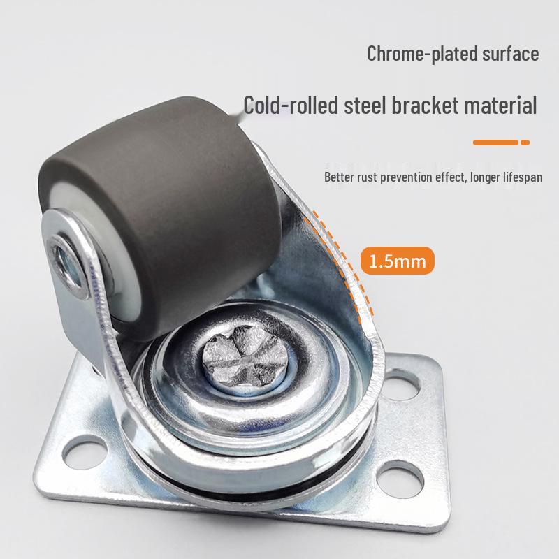 Silent Mini Caster Wheel for Furniture and Drawers - Load-bearing, Directional Roller Wheel