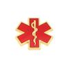 Metal 3D Star of Life Car Sticker Styling Red Emergency Ambulance Logo Personalized Modification Metal Scratch Decoration