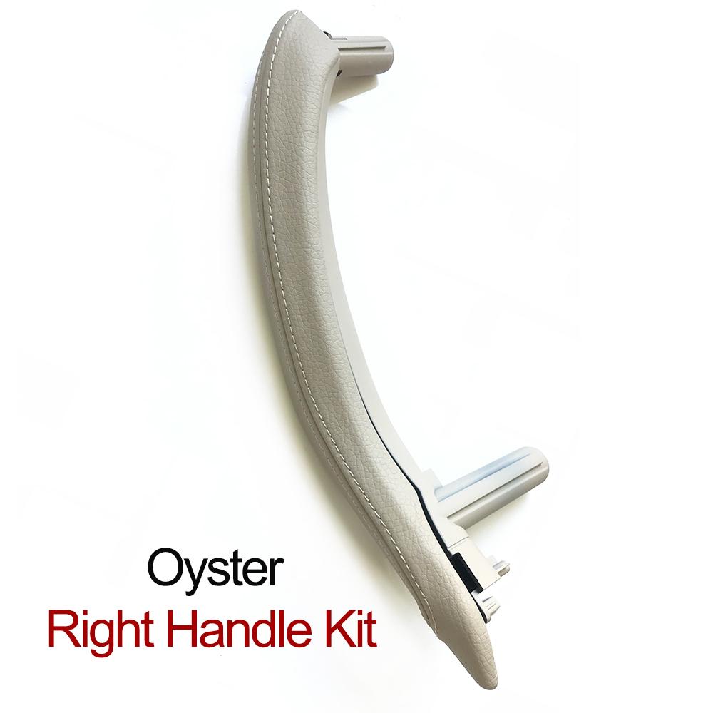 Upgraded Left Right Interior Door Handle Assembly with Outer Leather Cover For BMW X5 X6 F15 F16