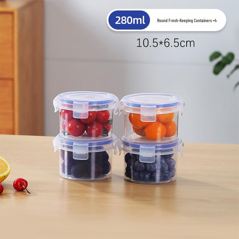 ZISIZ Small Food-Grade Plastic Storage Container