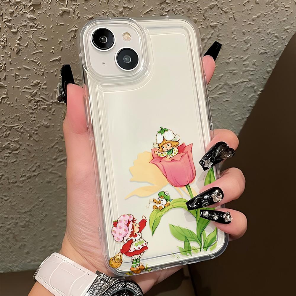 

Cute S-Strawberry S-Shortcake Phone Case For Samsung Galaxy S25 S24 S23 S22 S21 S20 S10 Note20 10 FE Ultra Plus 4G 5G Back Cover Samsung S23 Plus 5G