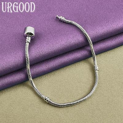 Βραχιόλι με αλυσίδα φιδιού 925 ασήμι 925 Fashion Gift Party Jewelry