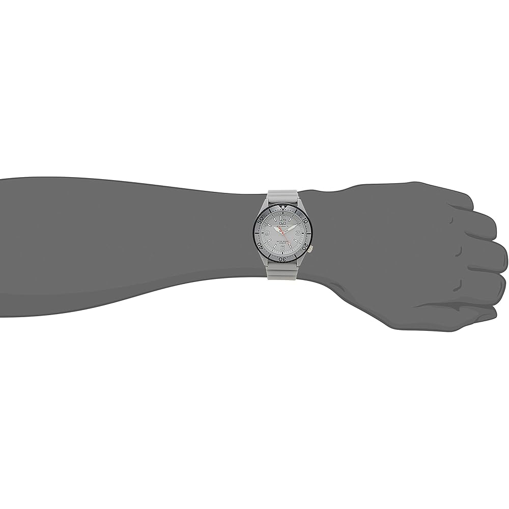 Citizen Q&Q Solar Watch 10 ATM Water Resistant Analog with Urethane Strap Men's Gray