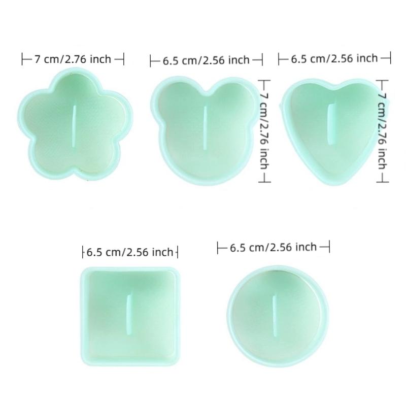 Cartoon Triangular Sushi Kit - 1Set Maker Sushi Mold Onigiri Rice Ball Food Press Japanese DIY Tools for Kitchen Bento