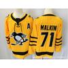 Herren Eishockey Trikot Pittsburgh Penguins 87 71 58 Gestickte Team Uniform Erwachsenen Wintersport