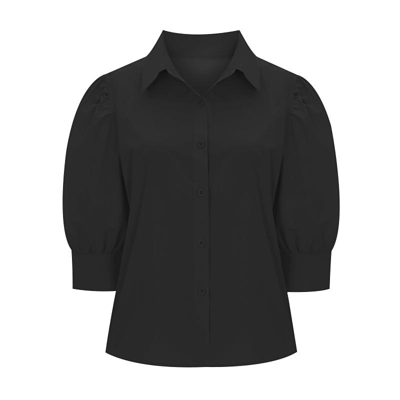 TVIEW Simple Puff Sleeve Shirt_V6B-Csh001