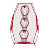 203.2 X 101.6mm Football Trainer Throwing Net, Training Throwing Target Practice Net with 3 Target Pockets, Knotless Net Includes Bow Frame and