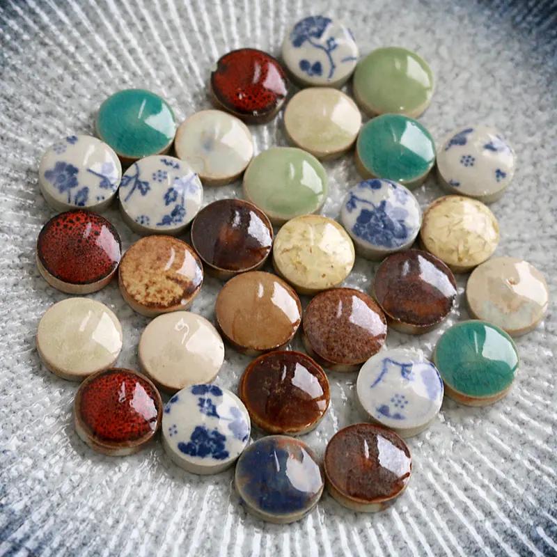 100g DIY Ceramic Mosaic Fragments Shaped Irregular Free Stone Porcelain Pieces Handmade Material Collage Small Tiles cerh1