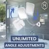 Flexible Fogl Shower Mirror for Bathroom Shaving with Height Adjustable Gooseneck Extension 360 Swivel and Upgraded Suction Cup