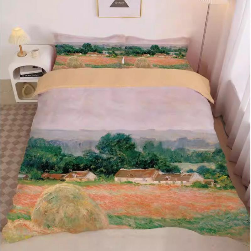 World Famous Paintings Bedding Set Artwork Duvet Cover Set King Queen Double Full Twin Single Size Bed Linen Set