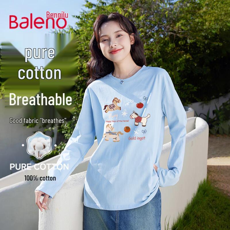 Baleno Women s Year of the Horse Pure Cotton Long Sleeve T-shirt XL