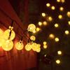 1 Set mit 20/50/100 LED Solar-Kugellichtern, Lichterketten, geeignet für Garten, Camping, Rasen, Blumenbeet, Straßenrand, Hochzeits- und Festivaldekoration