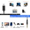 Sets PC Computer USB Conversion Cable and Wired Magnetic Attraction Volume Telework from Video Audio Compatible with PC and Android Smartphones [2