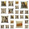 Stylish Cotton Linen Pillow Covers For Halloween Featuring Unique Pumpkin Designs