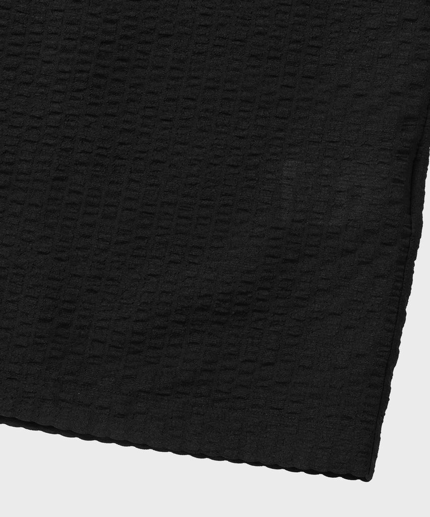 NONBLANK Seersucker Veil Hs Shirt_Black