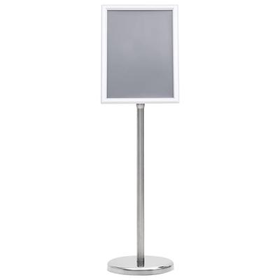 A4 Poster Stand Silver Aluminum Alloy