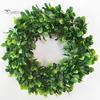 42cm Artificial Green Leaves Wreath Garland Showcase Front Door Wall Decoration