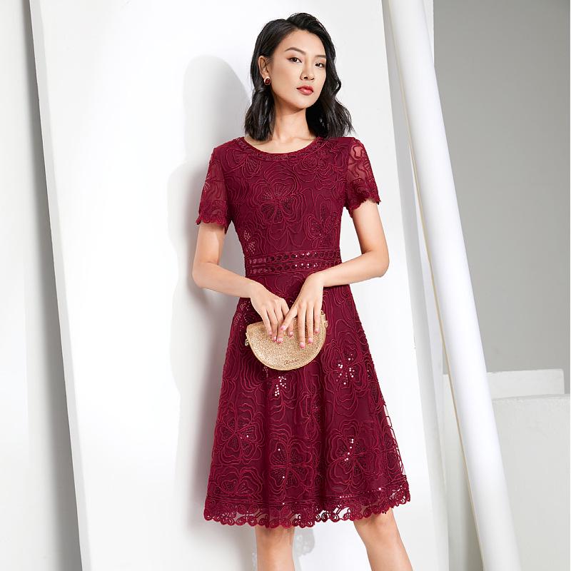 

Women s Plus Size Spring/Summer Embroidered Evening Gowns & Mother s Dresses M