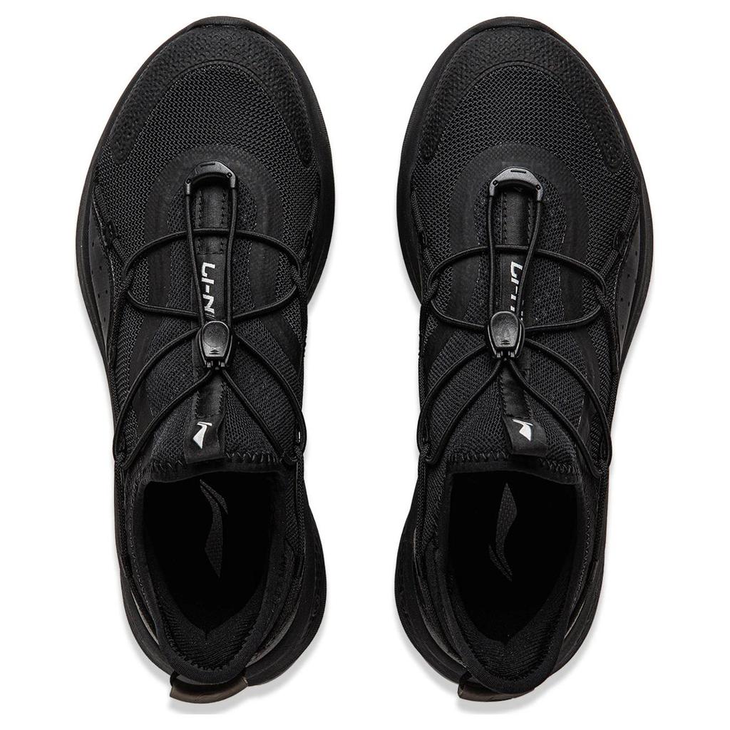 Li Ning Cloud Yi Slip On Cushioning Slip Resistant Abrasion Resistant Breathable Low Top Casual Shoes Men's Black AGLU263-4